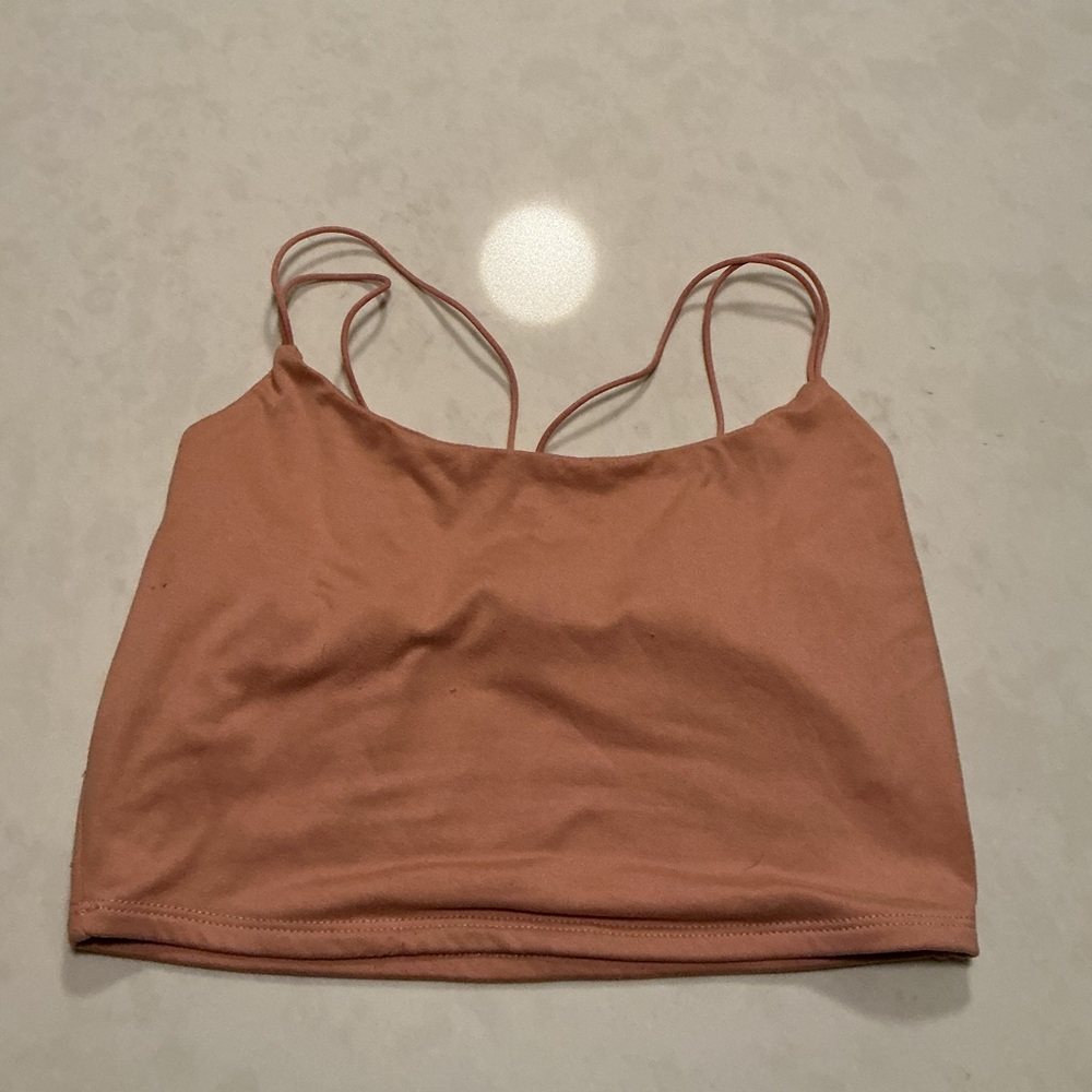 Nude/pink crop top